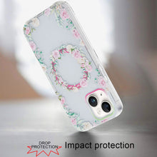 For iPhone 15 Case Dual Layer TPU Design Magnetic Circle + 2 Tempered Glass