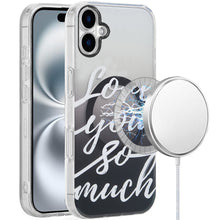 For iPhone 16 6.1inch Case Dual Layer TPU Design Magnetic Circle +Tempered Glass