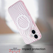 For iPhone 16 6.1inch Case Dual Layer TPU Design Magnetic Circle +Tempered Glass