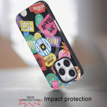 For iPhone 16 Pro 6.3in Case 2 Layer TPU Design Magnetic Circle + Tempered Glass