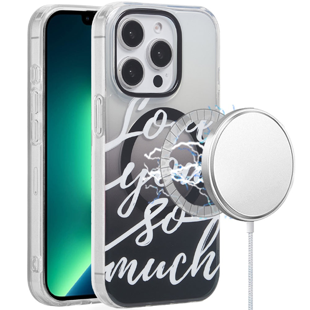 For iPhone 13 Pro Max 6.7 inch Case Dual Layer TPU Design Magnetic Circle Cover