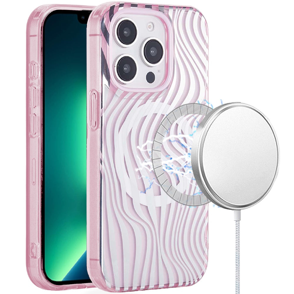 For iPhone 13 Pro Max 6.7 inch Case Dual Layer TPU Design Magnetic Circle Cover