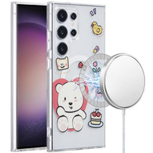 For Samsung S23 Ultra Case Dual Layer TPU In Mold Design Magnetic Circle Cover