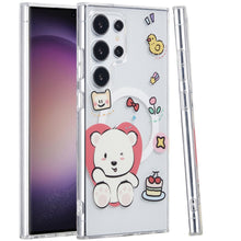 For Samsung S23 Ultra Case Dual Layer TPU In Mold Design Magnetic Circle Cover