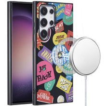 For Samsung S23 Ultra Case Dual Layer TPU In Mold Design Magnetic Circle Cover