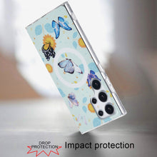 For Samsung S23 Ultra Case Dual Layer TPU In Mold Design Magnetic Circle Cover