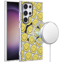 For Samsung S23 Ultra Case Dual Layer TPU In Mold Design Magnetic Circle Cover