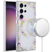 For Samsung S23 Ultra Case Dual Layer TPU In Mold Design Magnetic Circle Cover