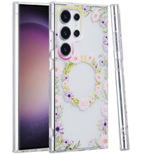 For Samsung S23 Ultra Case Dual Layer TPU In Mold Design Magnetic Circle Cover