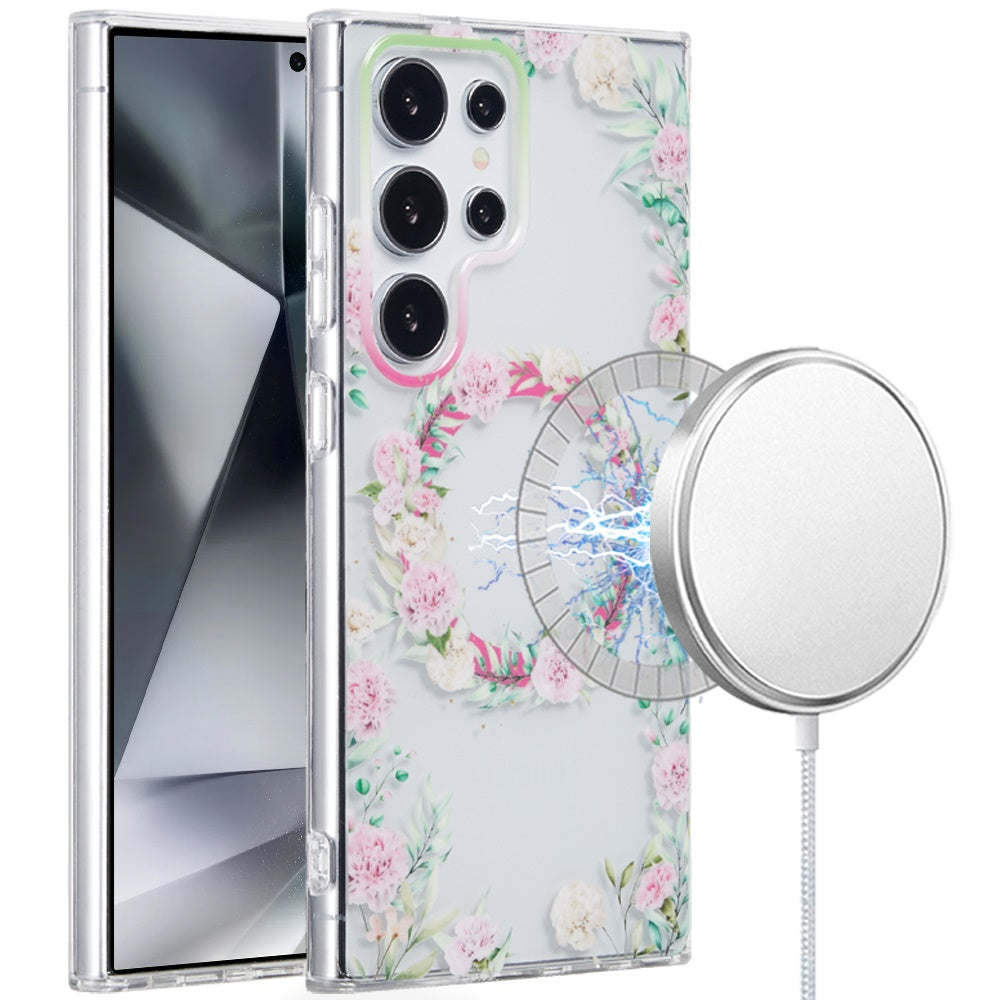 Samsung Galaxy S24 Ultra Case Dual Layer TPU In Mold Design Magnetic Circle