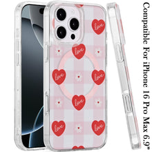 For iPhone 16 PRO MAX Case In Mold Design Dual Layered Cover + Tempered Glass