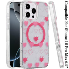 For iPhone 16 PRO MAX Case In Mold Design Dual Layered Cover + Tempered Glass