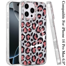 For iPhone 16 PRO MAX Case In Mold Design Dual Layered Cover + Tempered Glass