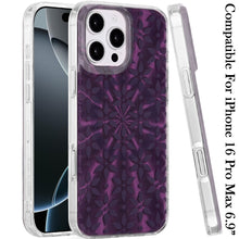 For iPhone 16 PRO MAX Case In Mold Design Dual Layered Cover + Tempered Glass