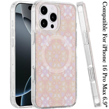 For iPhone 16 PRO MAX Case In Mold Design Dual Layered Cover + Tempered Glass