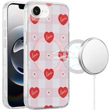 For iPhone 16e Case In Mold Design Dual Layer Magnetic Circle + Tempered Glass