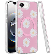 For iPhone 16e Case In Mold Design Dual Layer Magnetic Circle + Tempered Glass