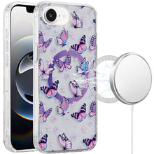 For iPhone 16e Case In Mold Design Dual Layer Magnetic Circle + Tempered Glass