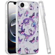 For iPhone 16e Case In Mold Design Dual Layer Magnetic Circle + Tempered Glass