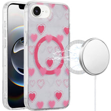 For iPhone 16e Case In Mold Design Dual Layer Magnetic Circle + Tempered Glass