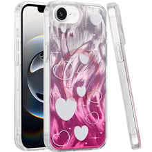 For iPhone 16e Case In Mold Design Dual Layer Magnetic Circle + Tempered Glass