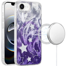 For iPhone 16e Case In Mold Design Dual Layer Magnetic Circle + Tempered Glass