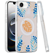 For iPhone 16e Case In Mold Design Dual Layer Magnetic Circle + Tempered Glass