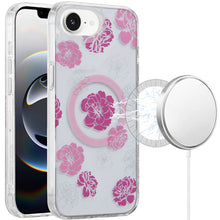 For iPhone 16e Case In Mold Design Dual Layer Magnetic Circle + Tempered Glass