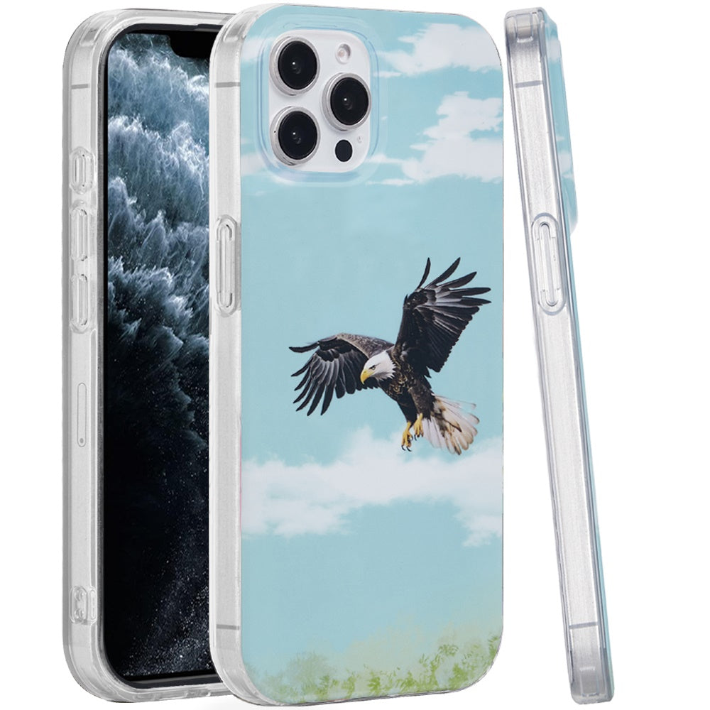 For iPhone 11 Pro Max Case Dual Layer Design TPU Phone Cover + Tempered Glass