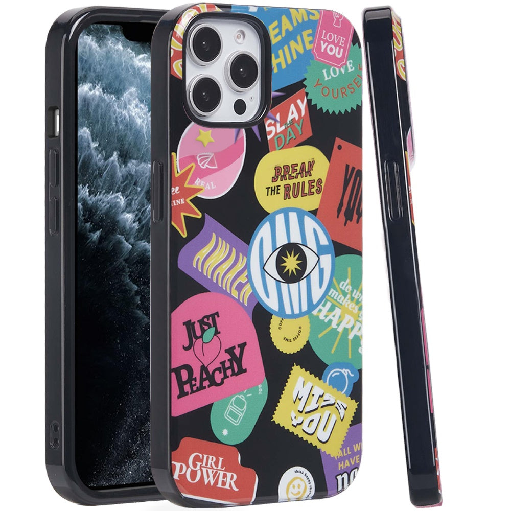 For iPhone 11 Pro Max Case Dual Layer Design TPU Phone Cover + Tempered Glass