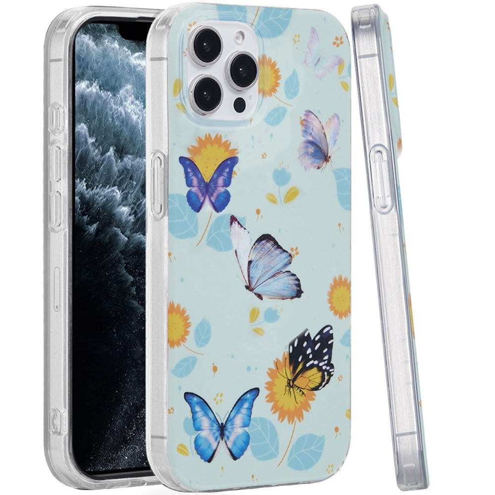 For iPhone 11 Pro Max Case Dual Layer Design TPU Phone Cover + Tempered Glass