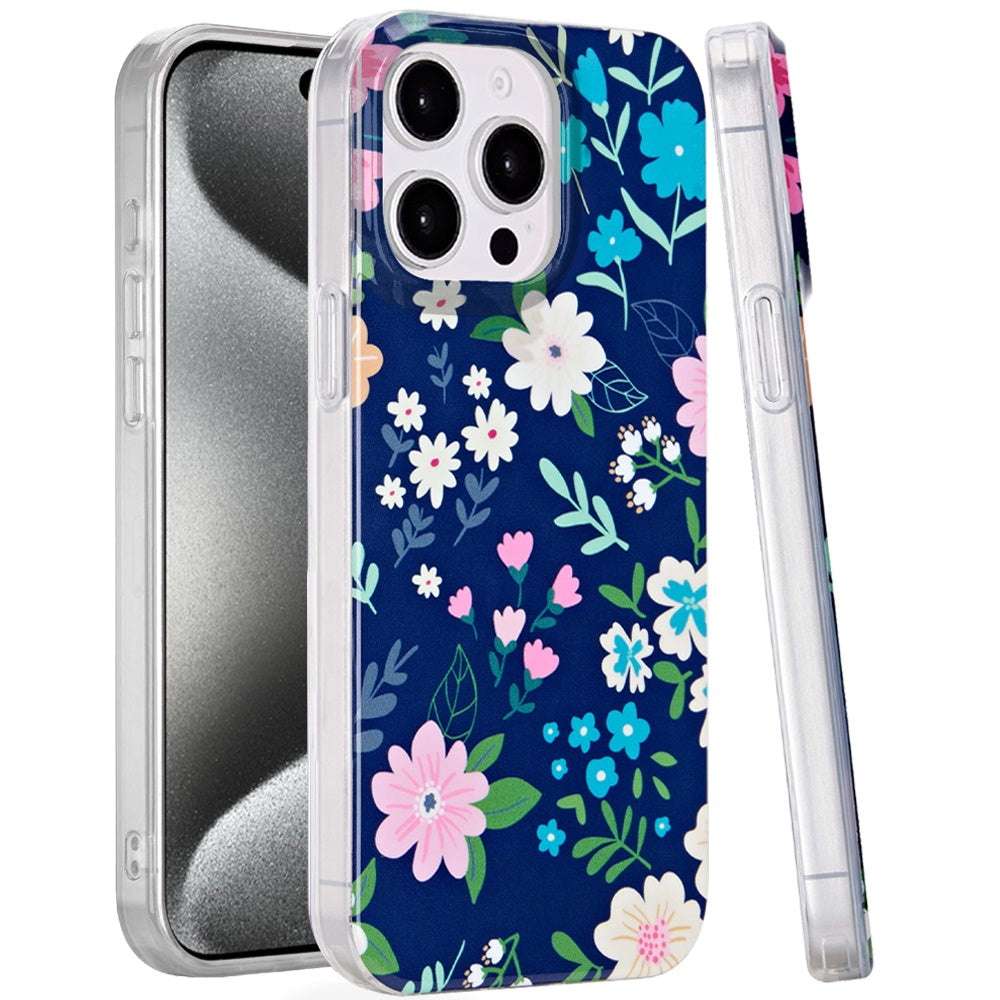 For iPhone 15 Pro Max Case Dual Layer Design TPU Phone Cover + 2 Tempered Glass