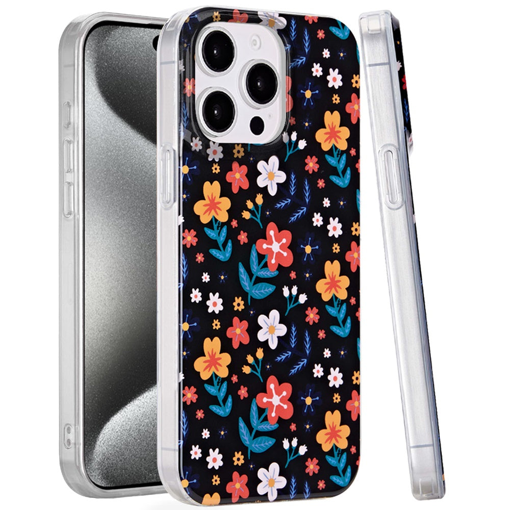 For iPhone 15 Pro Max Case Dual Layer Design TPU Phone Cover + 2 Tempered Glass