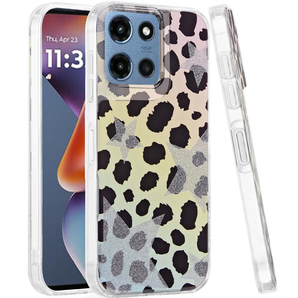 For Moto G 2025 Case Dual Layer In Mold Design TPU Phone Cover + Tempered Glass
