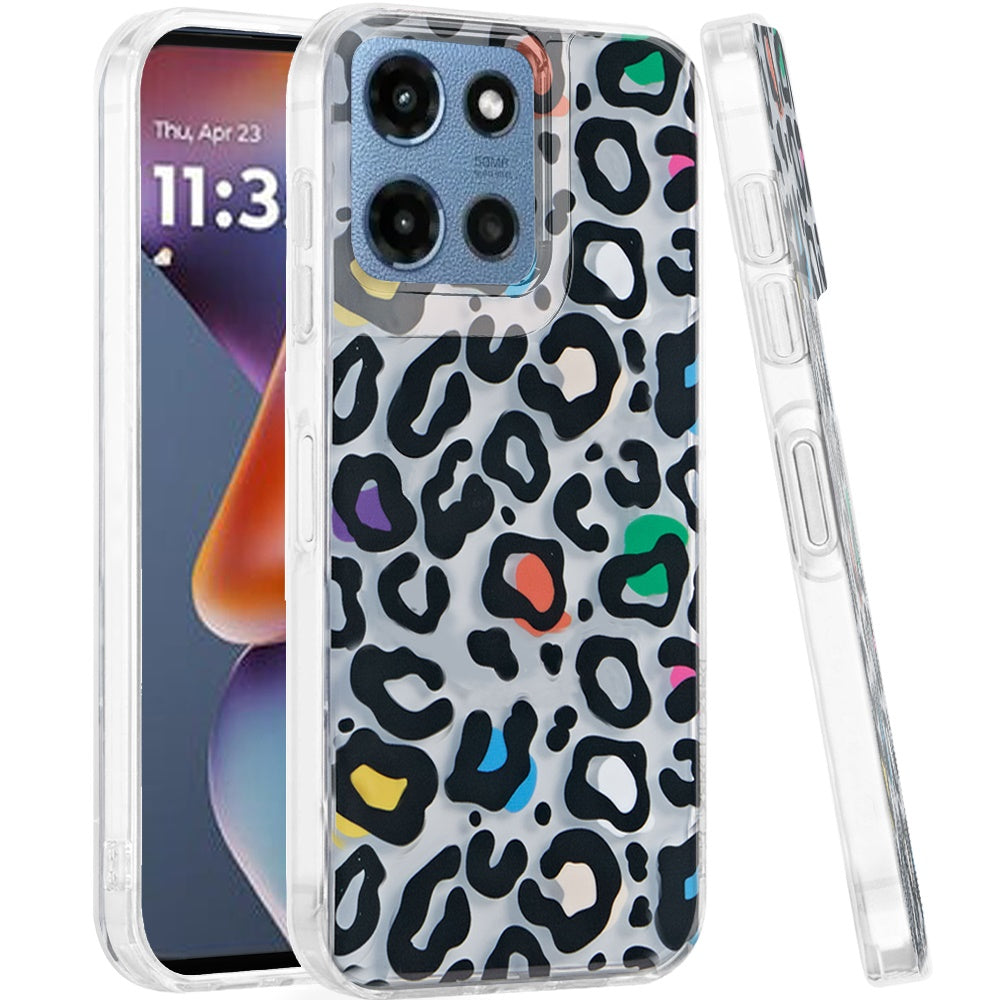 For Moto G 2025 Case Dual Layer In Mold Design TPU Phone Cover + Tempered Glass