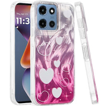 For Moto G 2025 Case Dual Layer In Mold Design TPU Phone Cover + Tempered Glass
