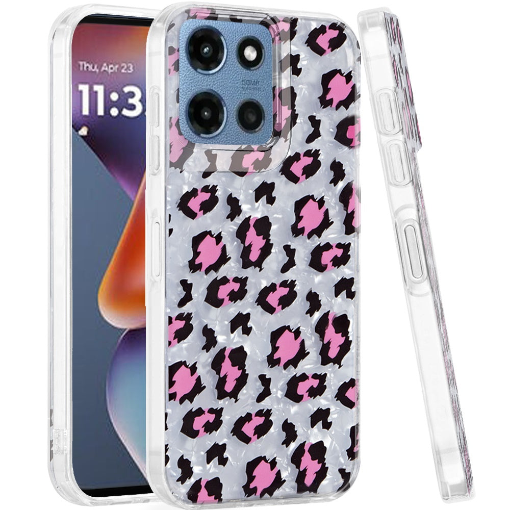 For Moto G 2025 Case Dual Layer In Mold Design TPU Phone Cover + Tempered Glass
