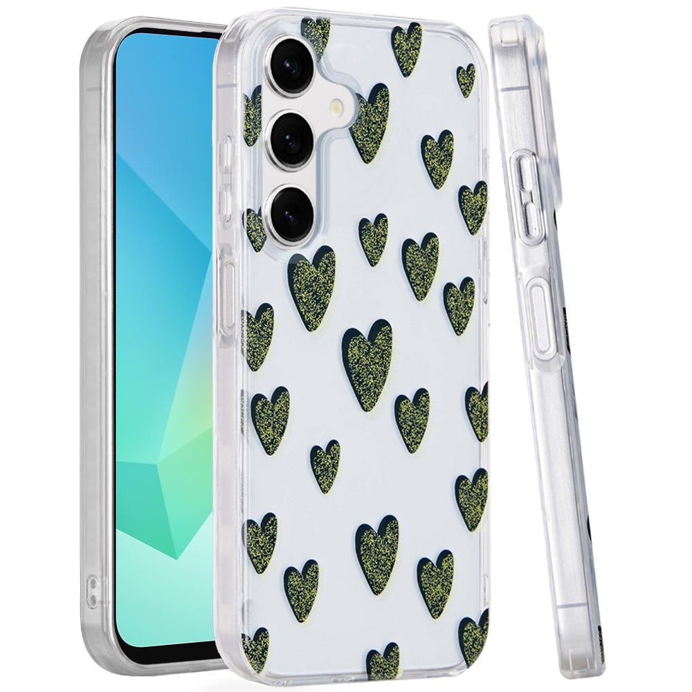 For Samsung A16 5G Case Dual Layer In Mold Design TPU Cover + Tempered Glass