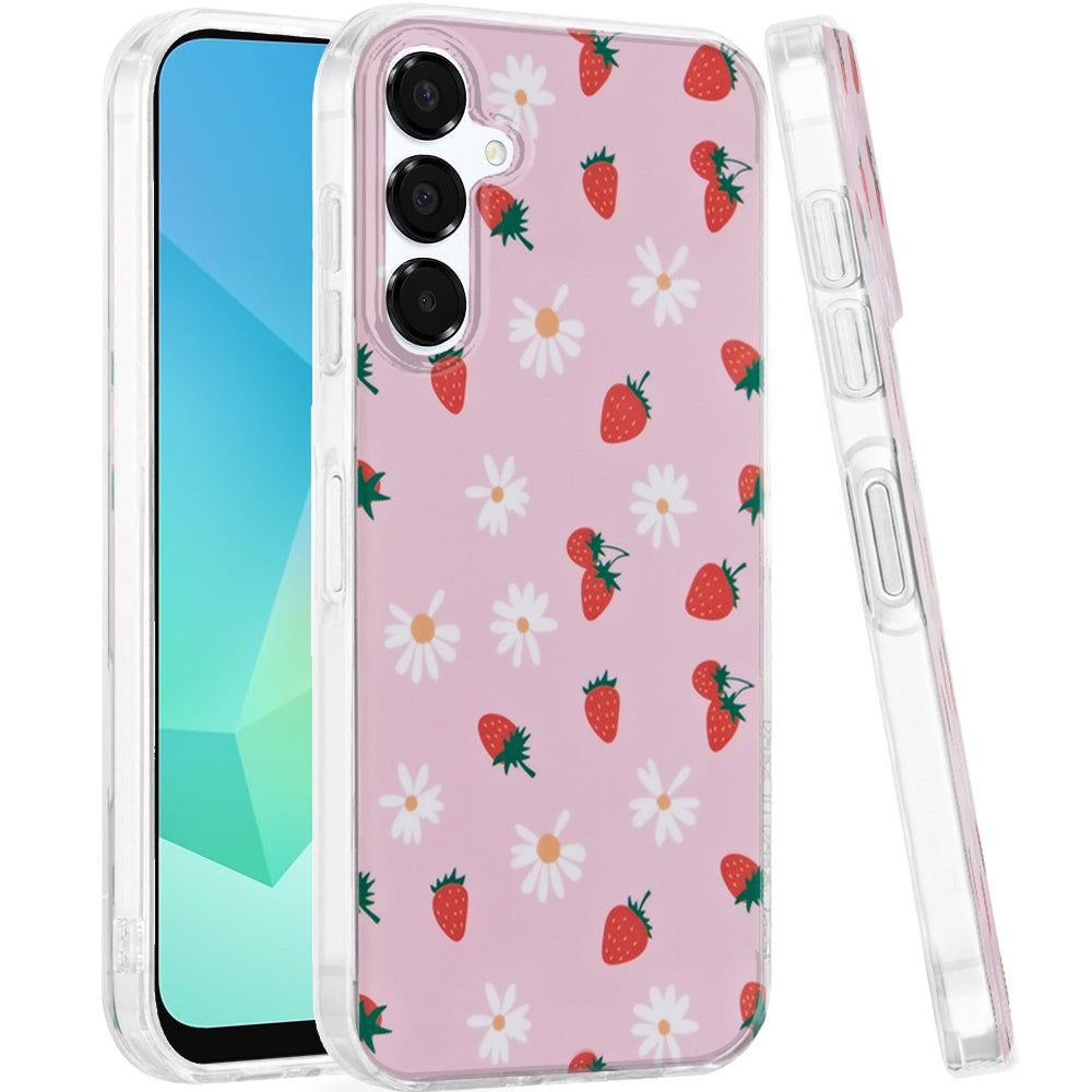 For Samsung A16 5G Case Dual Layer In Mold Design TPU Cover + Tempered Glass