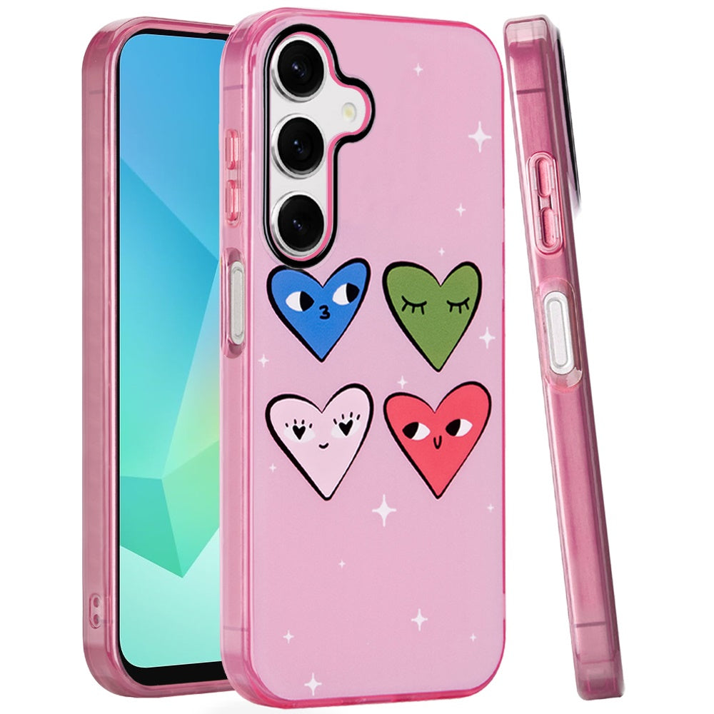 For Samsung A16 5G Case Dual Layer In Mold Design TPU Cover + Tempered Glass
