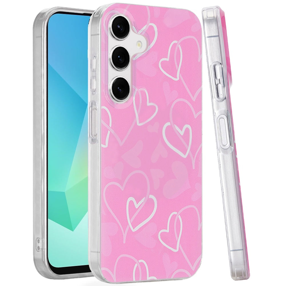 For Samsung A16 5G Case Dual Layer In Mold Design TPU Cover + Tempered Glass