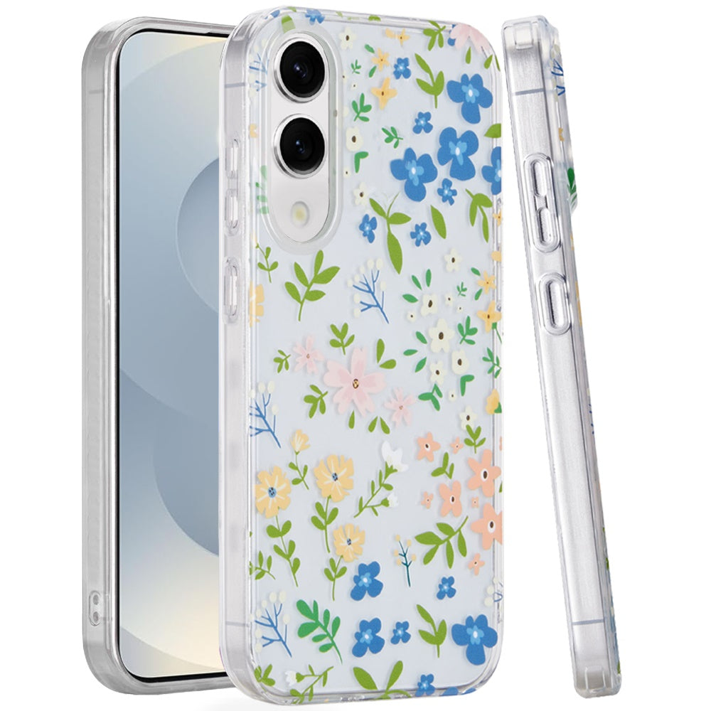For Samsung S25 Edge Case Dual Layer Design TPU Phone Cover + Tempered Glass
