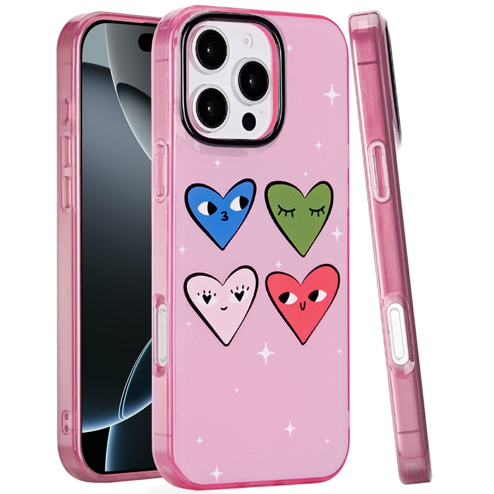 For iPhone 16 PRO MAX Case Dual Layer Design TPU Phone Cover + 2 Tempered Glass