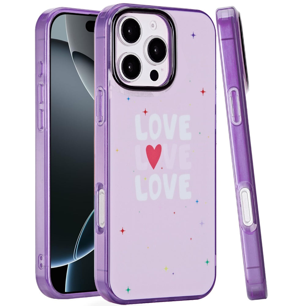 For iPhone 16 PRO MAX Case Dual Layer Design TPU Phone Cover + 2 Tempered Glass