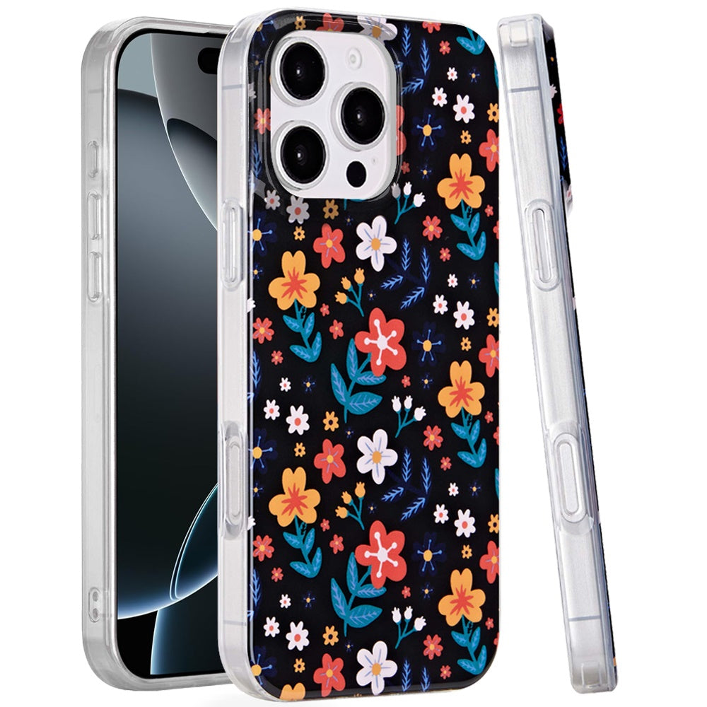 For iPhone 16 PRO MAX Case Dual Layer Design TPU Phone Cover + 2 Tempered Glass