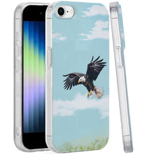 For iPhone SE 3/SE 2 iPhone 8/7 Case Dual Layer Design TPU Cover +Tempered Glass