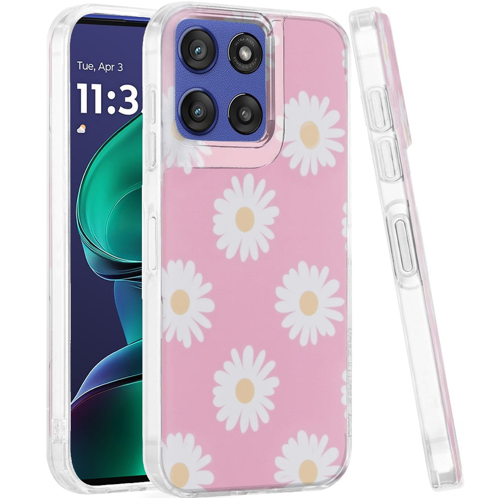 For Moto G Stylus 2025 Case Dual Layer Design TPU Phone Cover + Tempered Glass