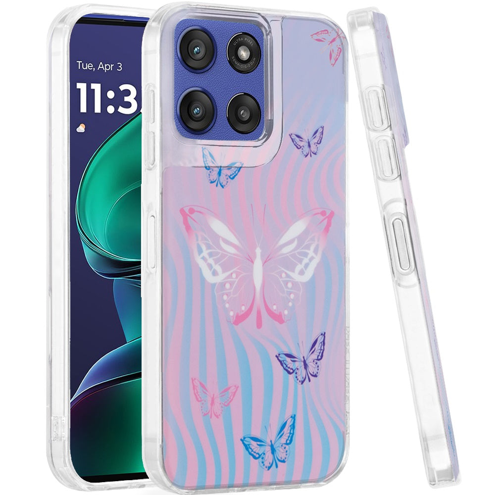 For Moto G Stylus 2025 Case Dual Layer Design TPU Phone Cover + Tempered Glass