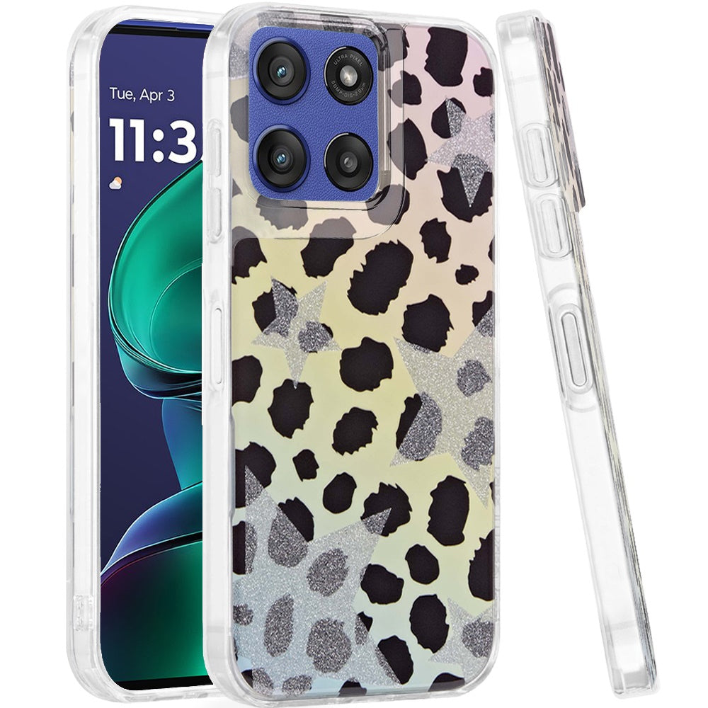 For Moto G Stylus 2025 Case Dual Layer Design TPU Phone Cover + Tempered Glass