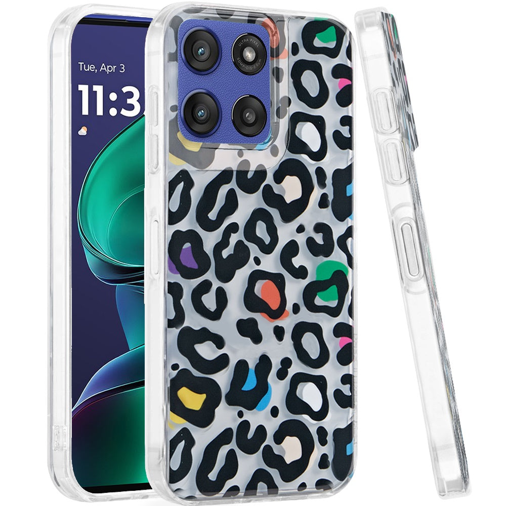 For Moto G Stylus 2025 Case Dual Layer Design TPU Phone Cover + Tempered Glass